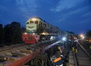 Jembatan Sementara Difungsikan, Rel Di Grobogan Yang Terendam Banjir Kembali