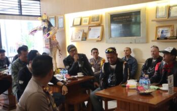 Kapolres Jembrana Dan Komunitas Motor Besar Bali Bahas Isu Keamanan