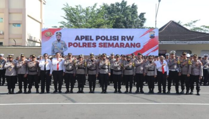 Polres Semarang Gelar Apel Polisi RW, Kapolres Tekankan Deteksi Dini Konflik