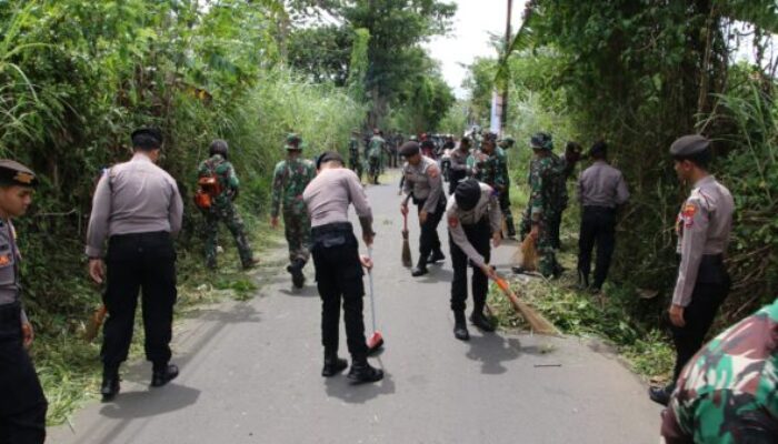 TNI-Polri di Malang Kompak, Karya Bakti Bersama untuk Negeri