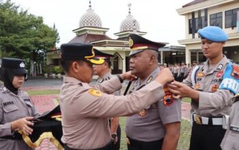 Mengabdi Dengan Baik, Tiga Anggota Polres Grobogan Resmi Naik Pangkat