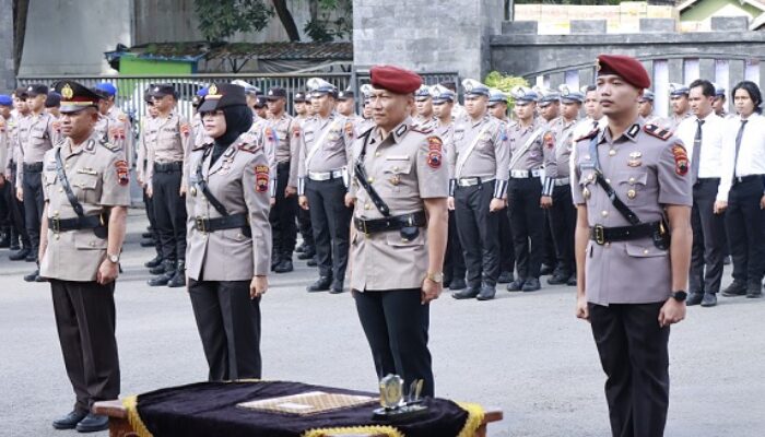 Mutasi di Polres Rembang, Kasat Lantas dan Kasat Reskrim Baru Diperkenalkan