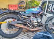 Nahas! Pemotor Rx King Di Wates Purworejo Tabrak Tiang, 1 Orang