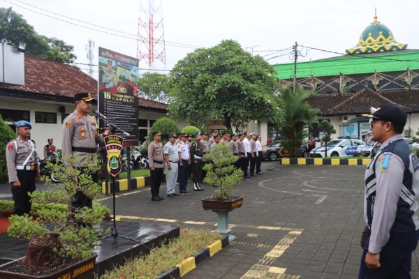 Operasi Keselamatan Agung 2025, Polres Jembrana Laksanakan Apel Pasukan