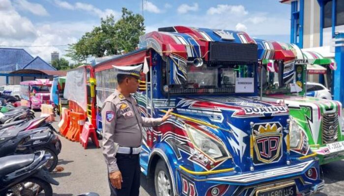 Polisi Banyumas Tertibkan Odong-Odong dan Kendaraan Modifikasi Ilegal