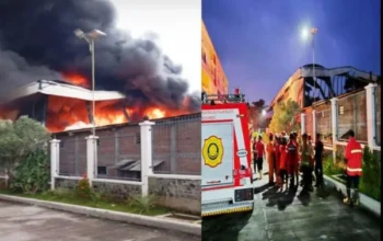 Pabrik Bahan Sepatu Di Kalijambe Terbakar, Polisi Masih Lakukan Penyelidikan