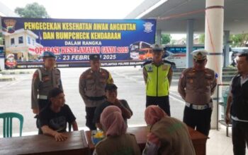 Pastikan Keamanan, Polres Banjarnegara Lakukan Ramp Check Angkutan Umum