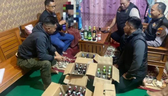 Razia di Kaliangkrik, Polresta Magelang Amankan 312 Botol Miras Berbagai Merek