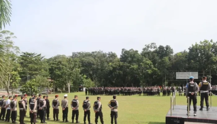 Kapolres Lamandau Pimpin Penyambutan 120 Personel BKO untuk Pengamanan