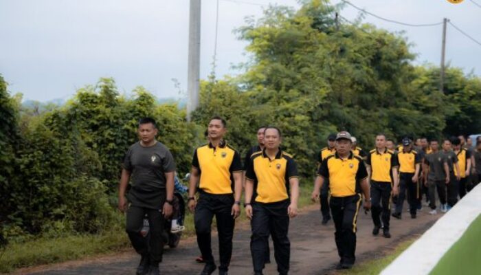 Polres Batang Gelar Olahraga Bareng TNI, Sinergi Jaga Keamanan Jelang Ramadan