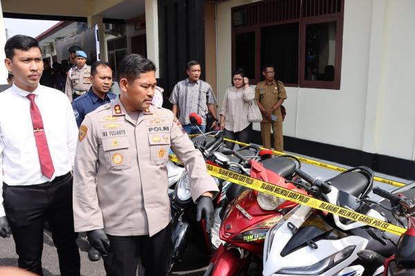 Polres Grobogan Bekuk Komplotan Curanmor, Barang Bukti Dijual Online