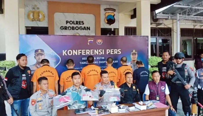 1 Bulan Operasi, Polres Grobogan Berhasil Mengungkap 5 Kasus Kriminal