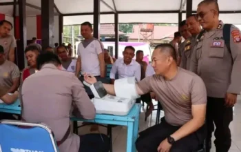 Polres Lamandau Pastikan Kesehatan Personel Dengan Pemeriksaan Rutin