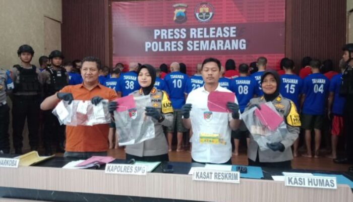 26 Pelaku Kejahatan Diamankan Polres Semarang dalam Razia Cipta Kondisi