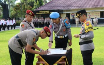 Polresta Magelang Gelar Sertijab, Kapolresta Kombes Pol Herbin G. J.