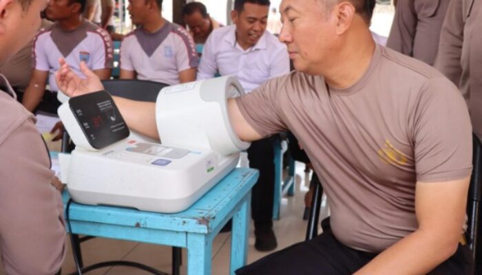 Jaga Kebugaran Anggota, Polres Lamandau Laksanakan Rikkes Berkala