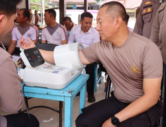 Rikkes Berkala Di Polres Lamandau, Upaya Jaga Kesehatan Personel