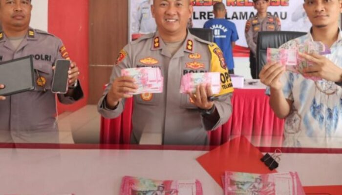 Sindikat Uang Palsu Terbongkar, Polres Lamandau Tangkap Satu Pelaku