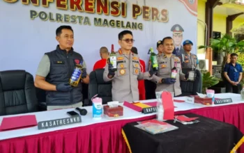 Sebulan Operasi, Polresta Magelang Amankan Ratusan Botol Miras Ilegal