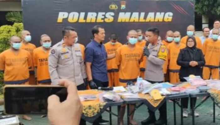 Polres Malang Amankan 18 Tersangka Kasus Obat Terlarang Sepanjang Januari 2025