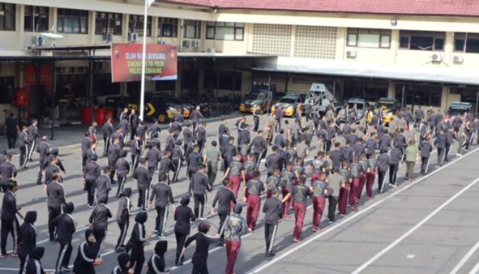 Olahraga Bersama, Polres Semarang dan TNI Pererat Hubungan Sinergis