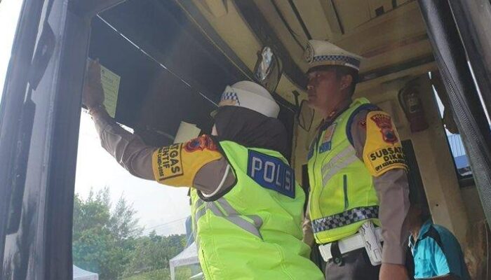 Satlantas Polres Tegal Gelar Ramp Check dan Tes Kesehatan di Terminal Dukuhsalam Slawi, Ini Temuannya