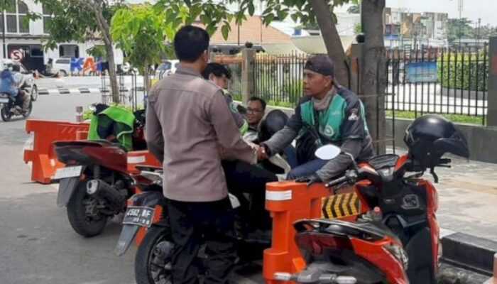 Polres Tegal Kota Gelar Binluh dan Sosialisasi Operasi Candi untuk Ojol