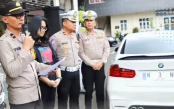 Viral Dengan Nopol Tak Pantas, Mobil Bmw Kena Tilang Di