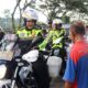 Akbp ratna susuri jalan utama kabupaten semarang dengan sepeda motor