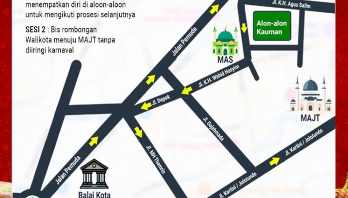 Jelang Kirab Dugderan 2025, Jalan Pemuda dan Ki Narto Sabdo Ditutup Sementara