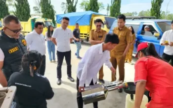 Antisipasi lonjakan pemudik, polres humbahas lakukan inspeksi spbu