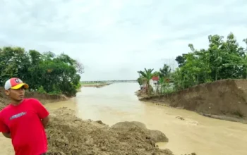 Baru 4 hari ditutup, tanggul baturagung grobogan kembali jebol