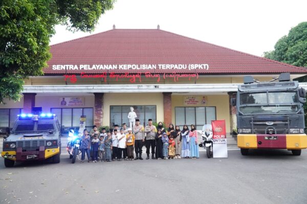 Berbagi kebahagiaan ramadan, polres jembrana santuni anak yatim