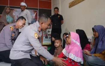 Bocah panti asuhan gembira dikunjungi kapolres pemalang di bulan ramadan