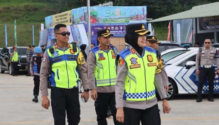 Cegah Kepadatan, Kapolres Semarang Periksa Kesiapan Pos Pengamanan Mudik