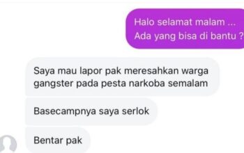 Dapat informasi via dm, polisi bongkar pesta narkoba gangster di