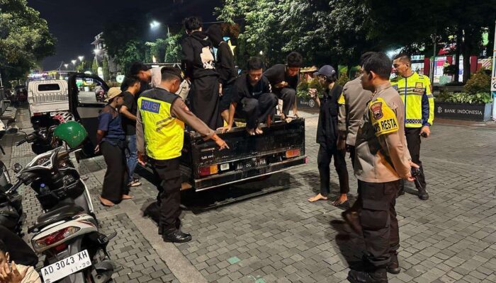 Gelaran Sahur On The Road Berujung Diamankan, Belasan Pemuda Ditertibkan Polresta Surakarta