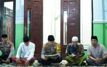 Hangatnya “rindu ramadhan”, kapolres jembrana bersama jemaah masjid nurul iman