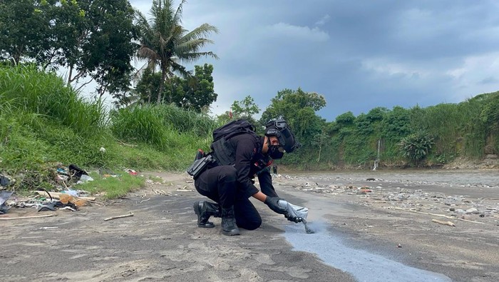 Hasil operasi pekat, polresta magelang musnahkan 25 kg bahan peledak