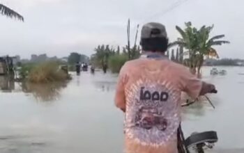 Hujan terus turun, banjir di grobogan semakin meluas