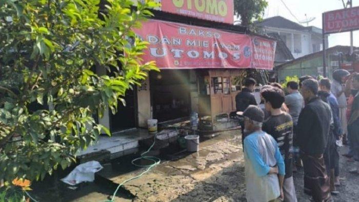 Insiden ledakan gas di warung bakso utomo salatiga, dua pegawai