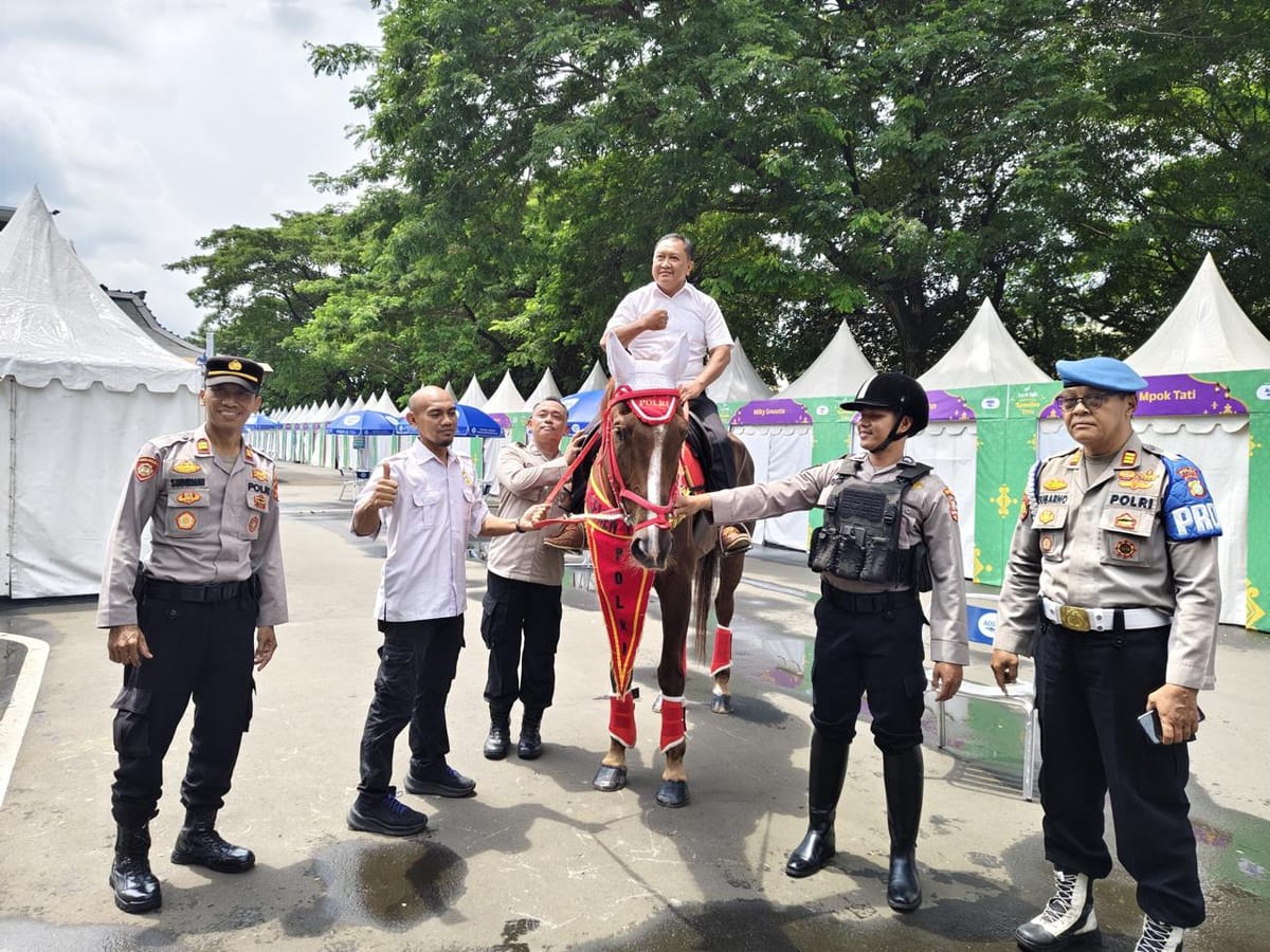 Jaga ketertiban, satgas preventif polri jadi sorotan di momen lebaran