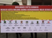 Jelang Sertijab, Kapolresta Malang Kota Tegaskan Kota Harus Tetap Damai