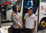 Kapolres magelang kota pantau kesiapan bus dan awak mudik gratis