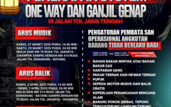 Mudik 2025: polda jateng atur arus dengan one way dan