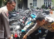 Panen kendaraan, polresta malang kota sita ratusan motor melanggar aturan