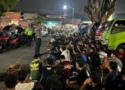 Polres semarang amankan 118 motor yang terlibat balap liar di