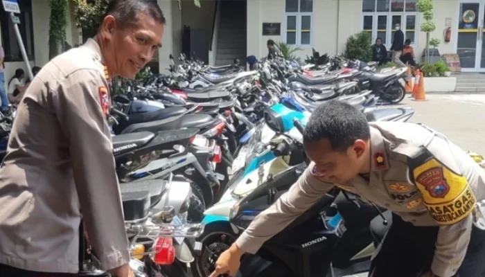 Ratusan Sepeda Motor Diamankan Polresta Malang Kota, Ini Sebabnya