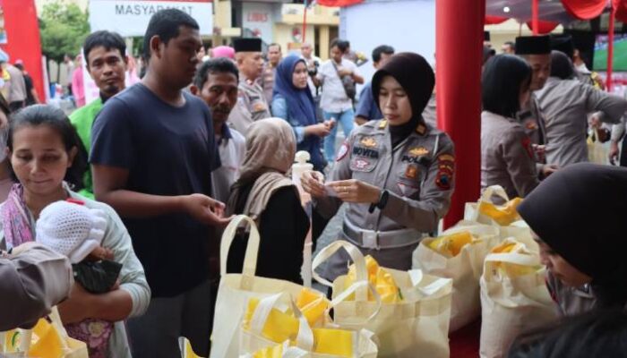 Polrestabes Semarang Gelar Bazar Ramadhan, Sediakan Kebutuhan Pokok Murah