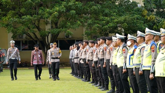 Polrestabes semarang matangkan pengamanan mudik lebaran dengan ribuan personel